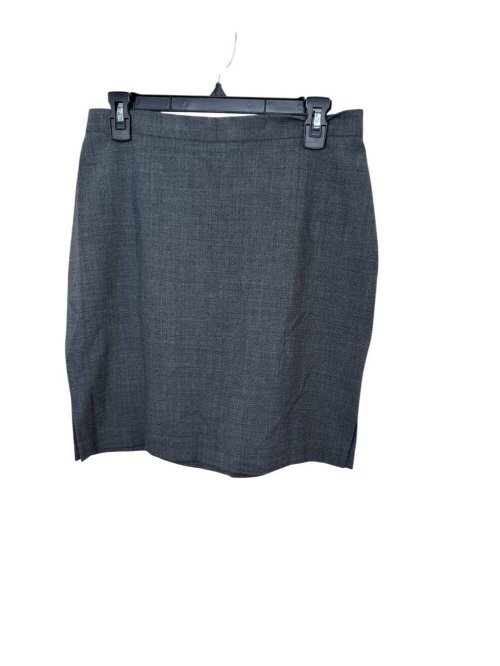 Lorianna By Hannah Womens Gray Wool Blend Pencil Skirt Size 10 NWT Career